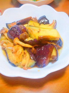 砂糖不使用!ナスとしめじの甘味噌炒め-レシピのメイン写真