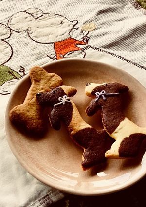 ワンちゃん型かぼちゃクッキー-レシピのメイン写真