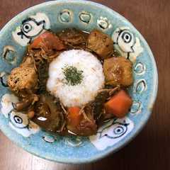 รูปของ ルーなしカレー粉と赤みそで簡単和風カレー