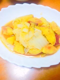 ほくほくさつまいもと白菜のローズマリー煮-レシピのメイン写真