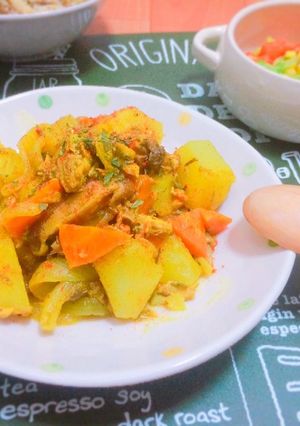 ルゥなし！鯖缶deやみつきカレー煮込み-レシピのメイン写真