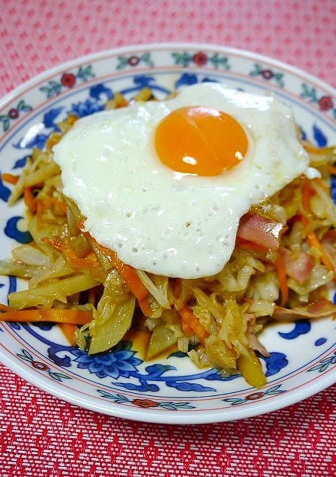 簡単！じゃがいもとキャベツのソース炒め-レシピのメイン写真