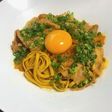 糖質制限!豚キムチフェットチーネ