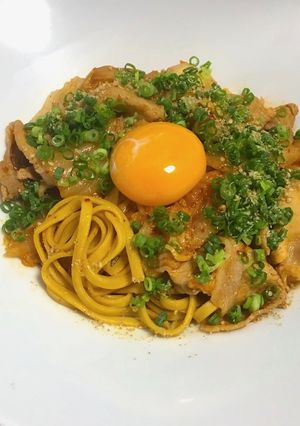 糖質制限!豚キムチフェットチーネ-レシピのメイン写真