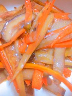 しいたけの旨味たっぷり☆金平ごぼう-レシピのメイン写真