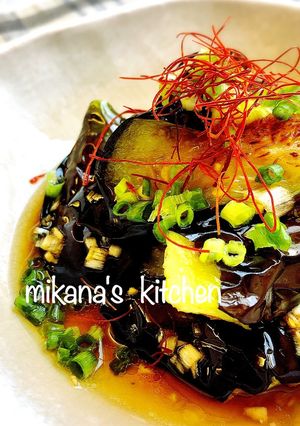 茄子の油淋鶏風薬味たっぷり揚げ浸し♪♪-レシピのメイン写真
