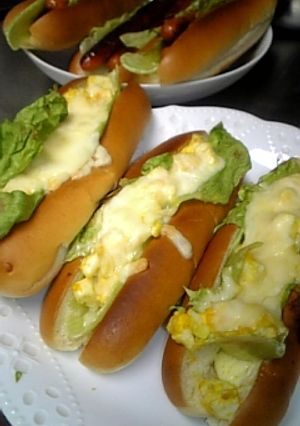 金ごまだれ使ってタマゴドック☆-レシピのメイン写真