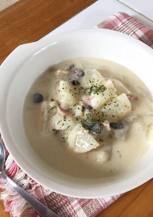 洋風が新しい！冬瓜の豆乳スープ-レシピのメイン写真