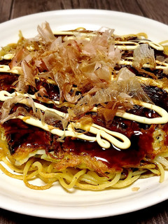 節約!もやしとキャベツのお好み焼きモダン-レシピのメイン写真