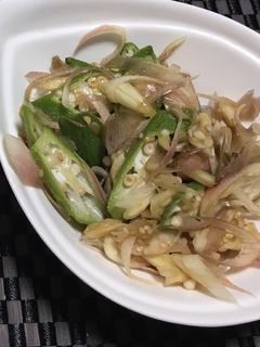 みょうがとオクラの和え物-レシピのメイン写真