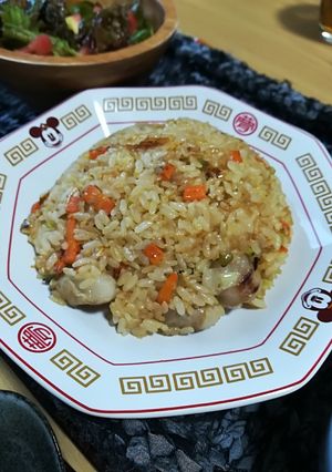 ボリューム満点！ホルモンチャーハン-レシピのメイン写真