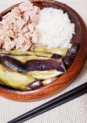 簡単!焼き蒸しなすのツナ大根おろし添え!-レシピのメイン写真