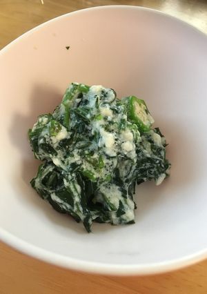 モロヘイヤとオクラの豆腐和え-レシピのメイン写真