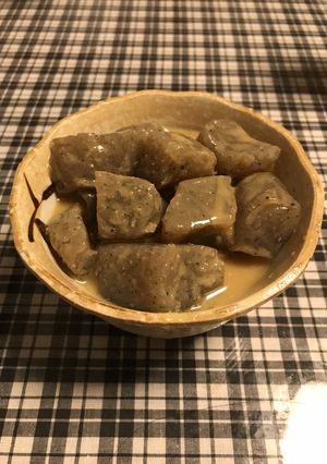 ちぎりこんにゃくの味噌和え-レシピのメイン写真