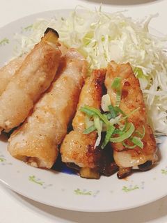 ナスとチーズの肉巻き-レシピのメイン写真