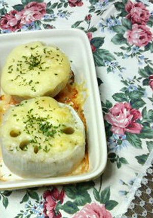 花粉対策✿レンコンの❀丸っと✿チーズ焼き-レシピのメイン写真