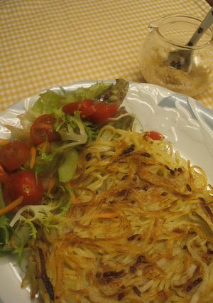 焼きソバのガレット・サラダ仕立て-レシピのメイン写真