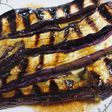 ナスのグリル焼き(黒酢ドレがけ)