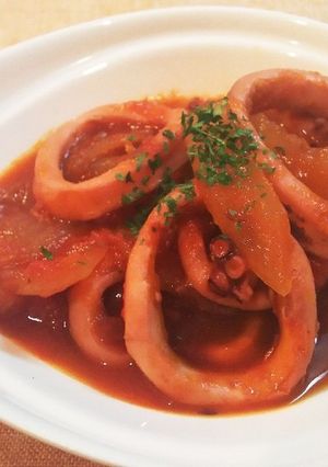 イカのトマト煮込み-レシピのメイン写真