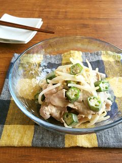 さっぱり☆もやしとおくらの豚しゃぶサラダ-レシピのメイン写真