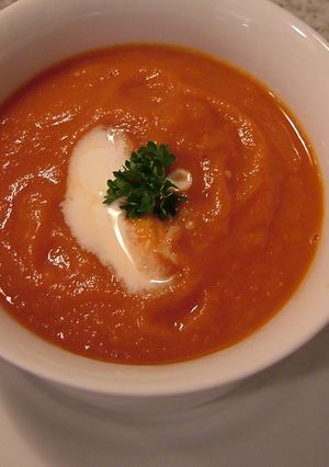 トマトの温かいスープ-レシピのメイン写真