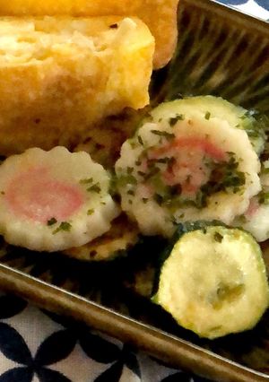 お弁当脇役♡ズッキーニとなるとののり塩-レシピのメイン写真