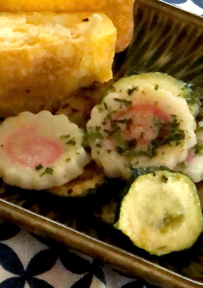 お弁当脇役♡ズッキーニとなるとののり塩-レシピのメイン写真