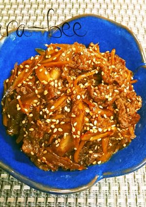 作りおきに◎牛ごぼうと新生姜の中華風佃煮-レシピのメイン写真
