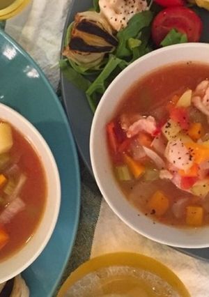 たっぷり野菜のミネストローネ-レシピのメイン写真