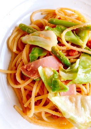 明太パスタ~春野菜打ち込みましたver~-レシピのメイン写真