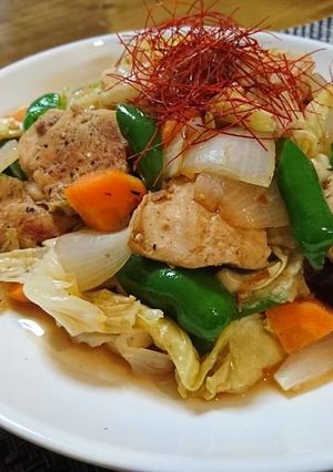 鶏肉回鍋肉×SHiBORO-レシピのメイン写真