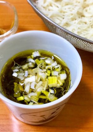 まろやか、もずくオリーブオイルそうめん。-レシピのメイン写真