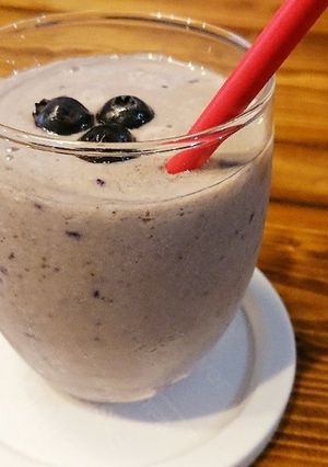 豆腐好きさんのブルーベリー豆腐スムージー-レシピのメイン写真