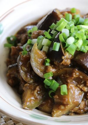 カレー風味の麻婆ナス＆まんとう-レシピのメイン写真