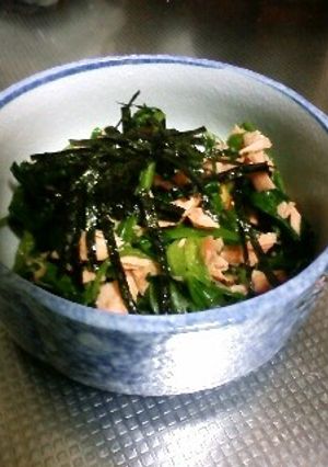 ほうれん草と鮭の和え物-レシピのメイン写真