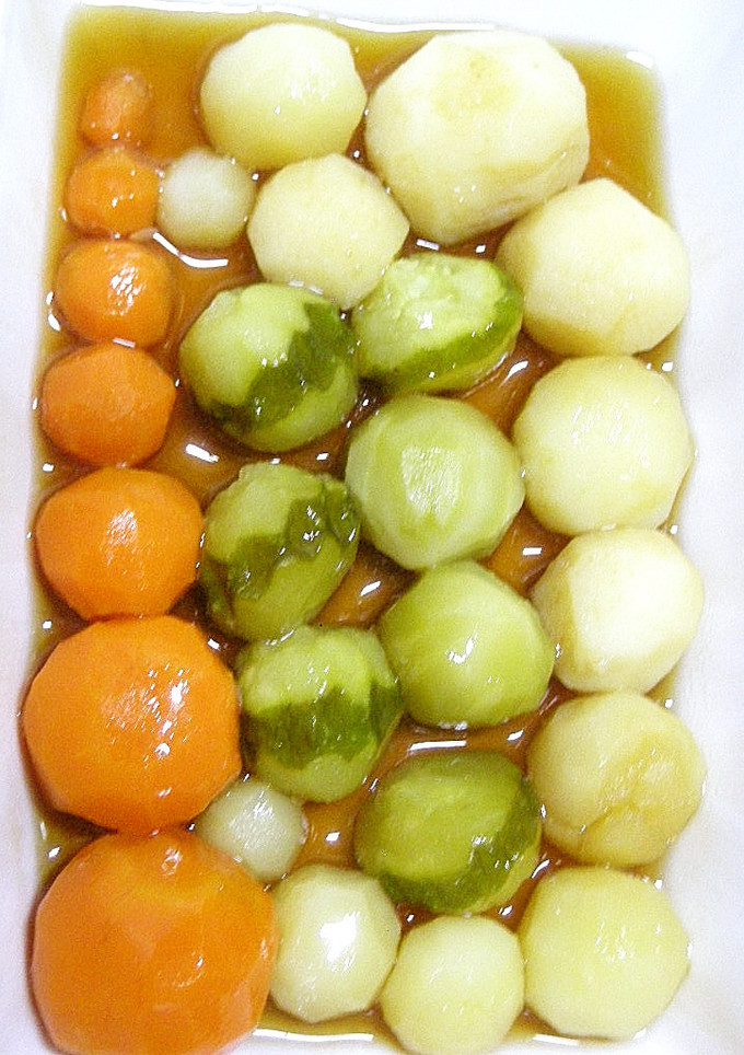 ●丸が楽しい♪野菜の煮物+2品●-レシピのメイン写真
