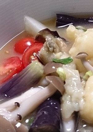 夏野菜たっぷりすいとん-レシピのメイン写真