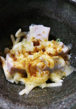 酒のつまみに！濃厚！鮭の白子チーズカレー-レシピのメイン写真