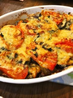 シンプル!ナスとトマトのツナチーズ焼き-レシピのメイン写真