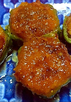 ピーマンの肉詰め オニオンソース♪-レシピのメイン写真