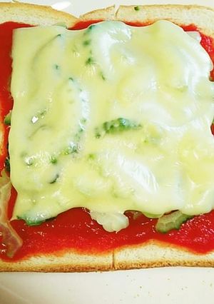 ゴーヤ・チーズトースト-レシピのメイン写真