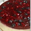 ベリーミックスのレアチーズケーキ