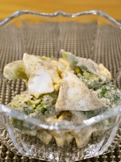 ブロッコリーとゆで卵のマヨ花椒-レシピのメイン写真