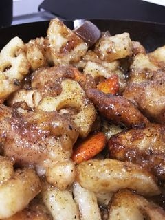 鶏肉れんこんカラフル野菜の甘辛炒め-レシピのメイン写真