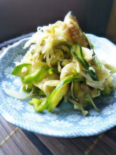 神楽南蛮と夏野菜の塩和え-レシピのメイン写真