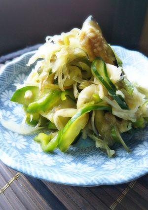 神楽南蛮と夏野菜の塩和え-レシピのメイン写真