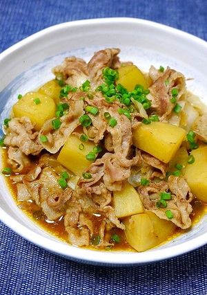 レンジで簡単！キャベツの芯肉じゃが-レシピのメイン写真