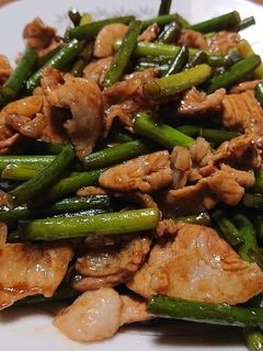 豚肉とニンニクの芽の炒め-レシピのメイン写真