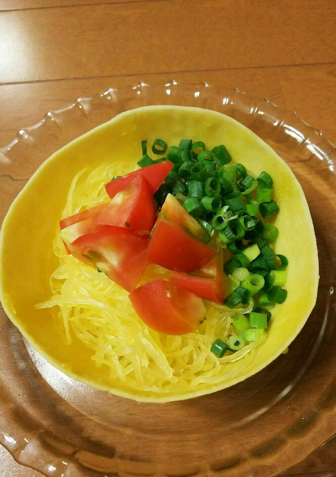 そうめんかぼちゃ(金糸瓜) めんつゆ-レシピのメイン写真