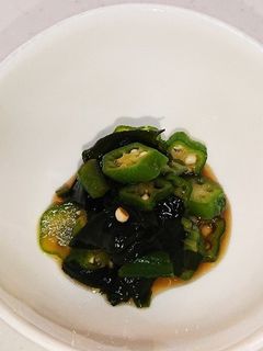 オクラとわかめの酢醤油和え-レシピのメイン写真